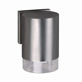 One Light Outdoor Lantern Brushed NickelOutdoor wall sconces with motion sensor