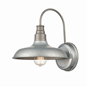 One Light Outdoor Wall Bracket GalvanizedOutdoor wall sconces with motion sensor