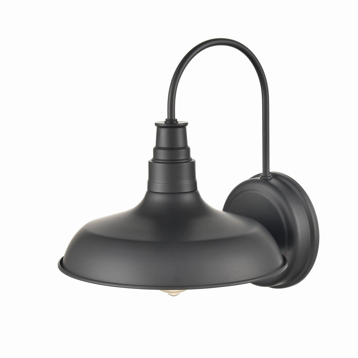 One Light Outdoor Wall Bracket Powder Coated Black