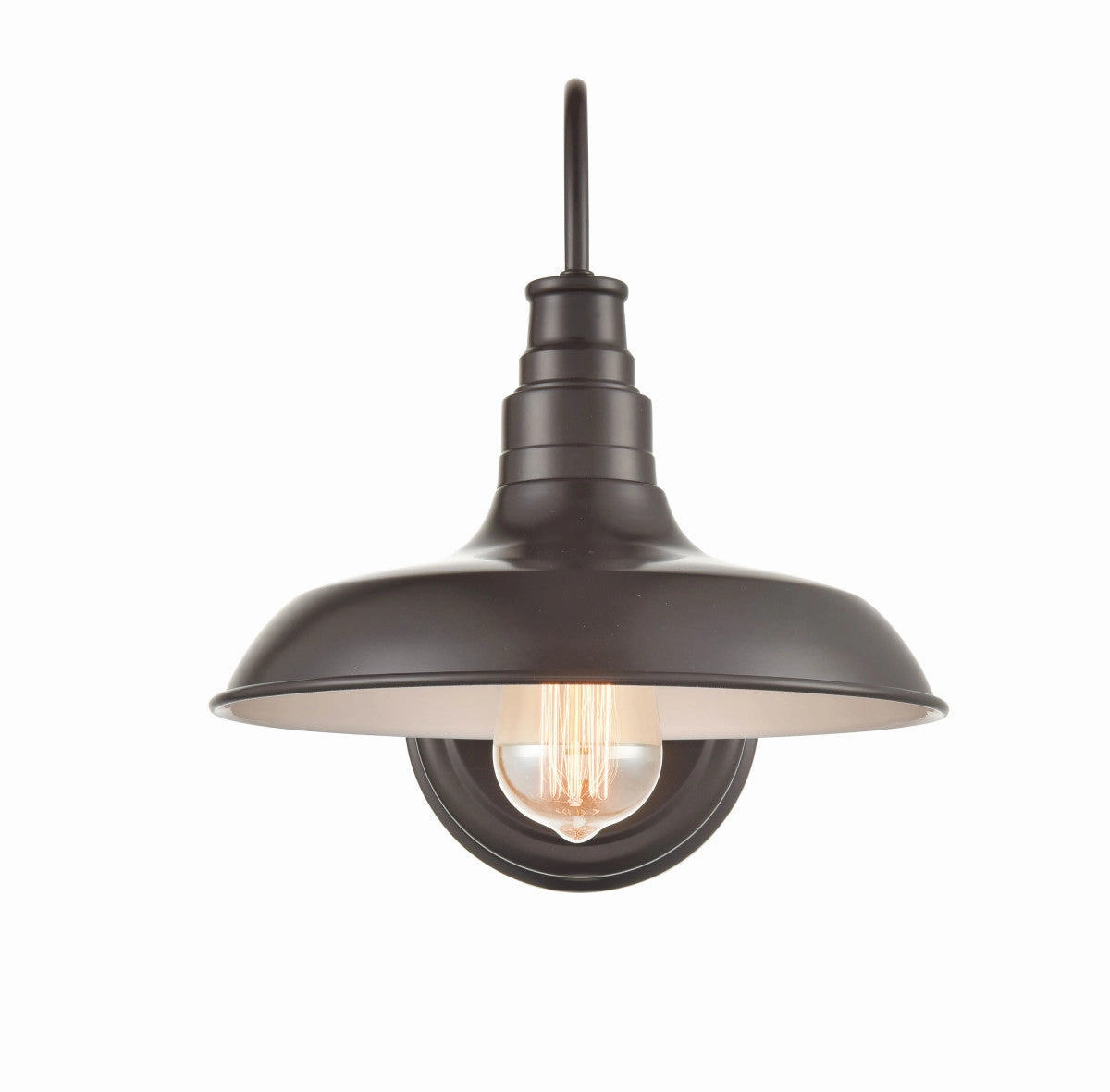 One Light Outdoor Wall Bracket Powder Coated Bronze