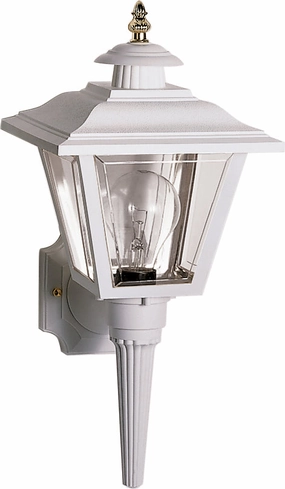 One Light Outdoor Wall Lantern WhiteOutdoor wall sconces with motion sensor