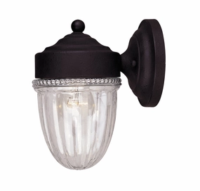 One Light Outdoor Wall Sconce Textured BlackOutdoor wall sconces with motion sensor