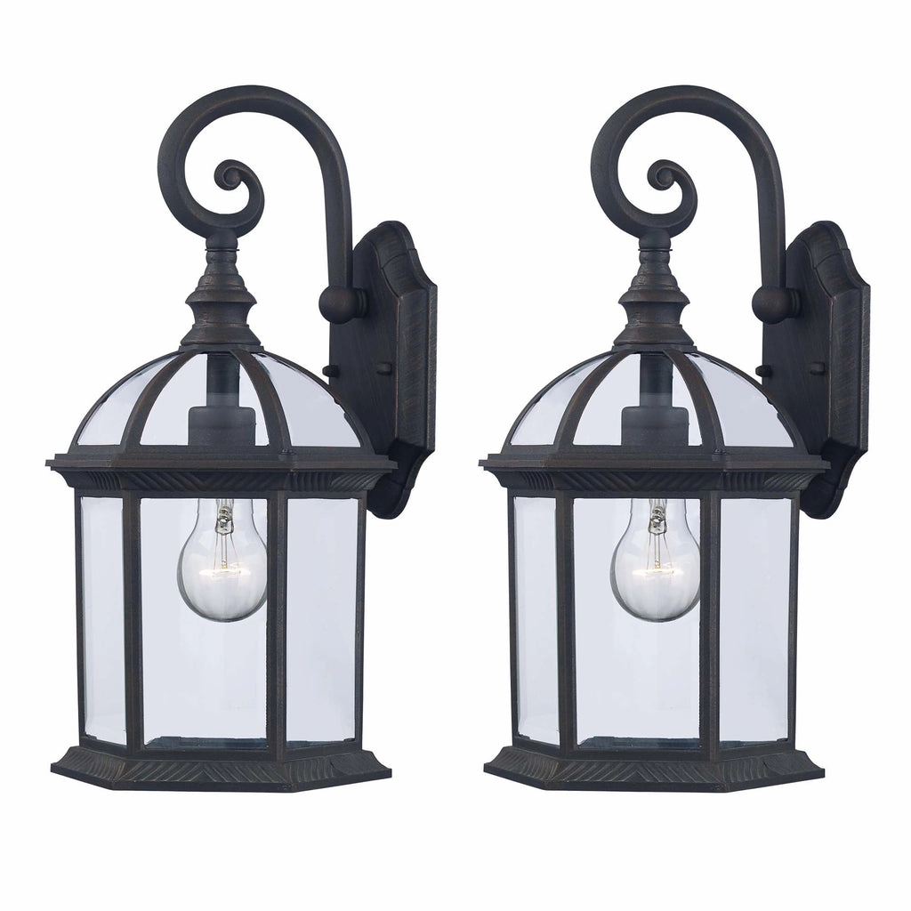 One Light Wall Lantern RustOutdoor wall sconces with motion sensor
