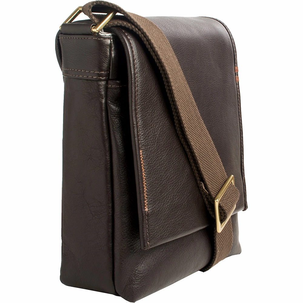 Hidesign Seattle Unisex Leather Crossbody Messenger Bag Brown Perfect Gift Sale Instant Savings Deal