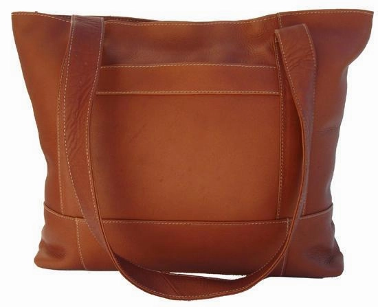 Grab It Before Gone Piel Leather Top-Zip Tote