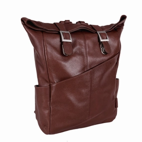 Mcklein Usa Kennedy 17" Leather Dual Access Laptop Backpack Assorted Colors Save Today Event Shop the Savings Now