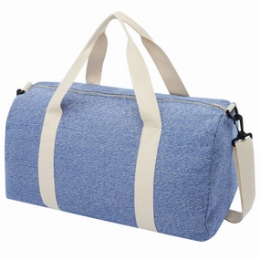 Todays Best Deal Today Only Discount Alert Pheebs 450 G/M Recycled Cotton And Polyester Duffel Bag 24L - Heather Navy
