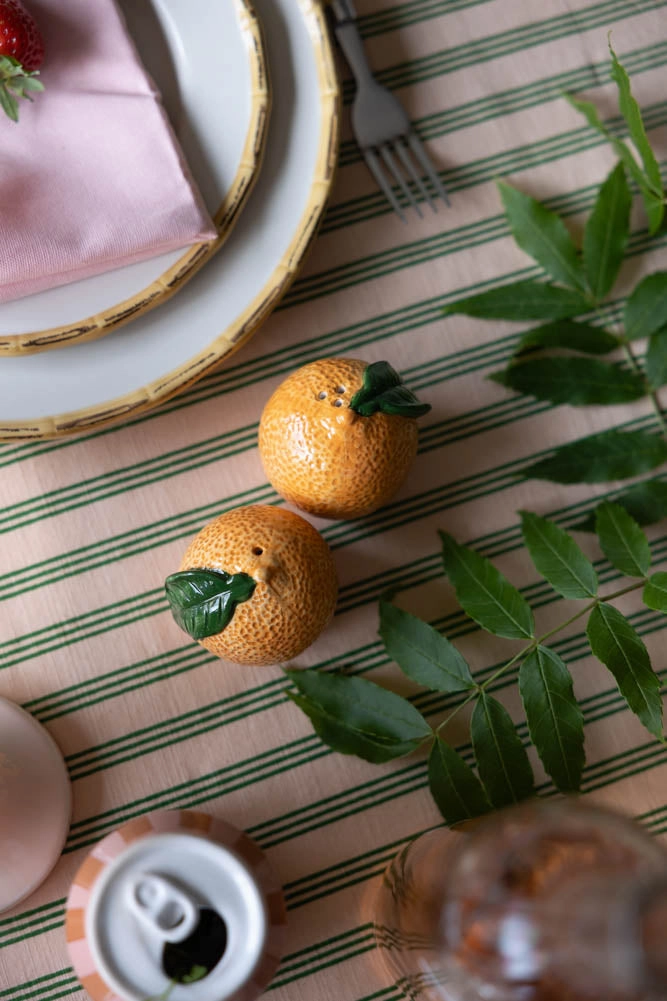 Orange Salt & Pepper Shakers