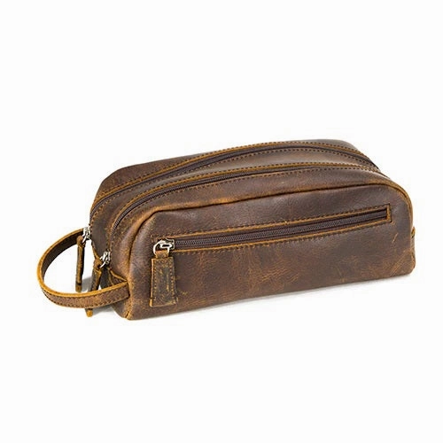 Osgoode Marley Double Zip Leather Shave Kit 2017 Big Hot Sale