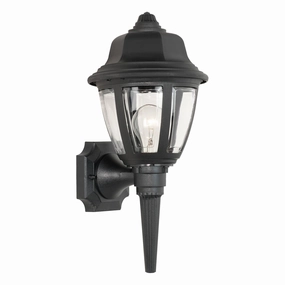 Outdoor Essentials One Light Wall Sconce BlackOutdoor wall sconces with motion sensor