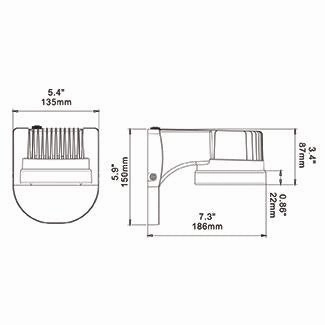 Outdoor LED Outdoor Wall Mount Architectual Bronze