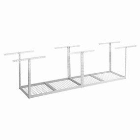Overhead Gearloft Storage Rack 2 X 8 Ft - Hammered White Storage Solution large capacity outdoor storage box