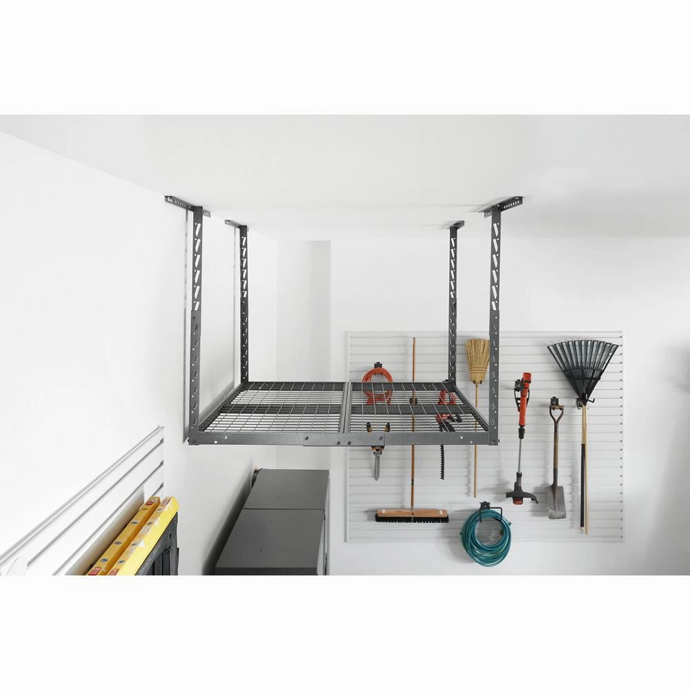 Overhead Gearloft Storage Rack 4x4 Ft - Hammered Granite Storage Solution large capacity outdoor storage box