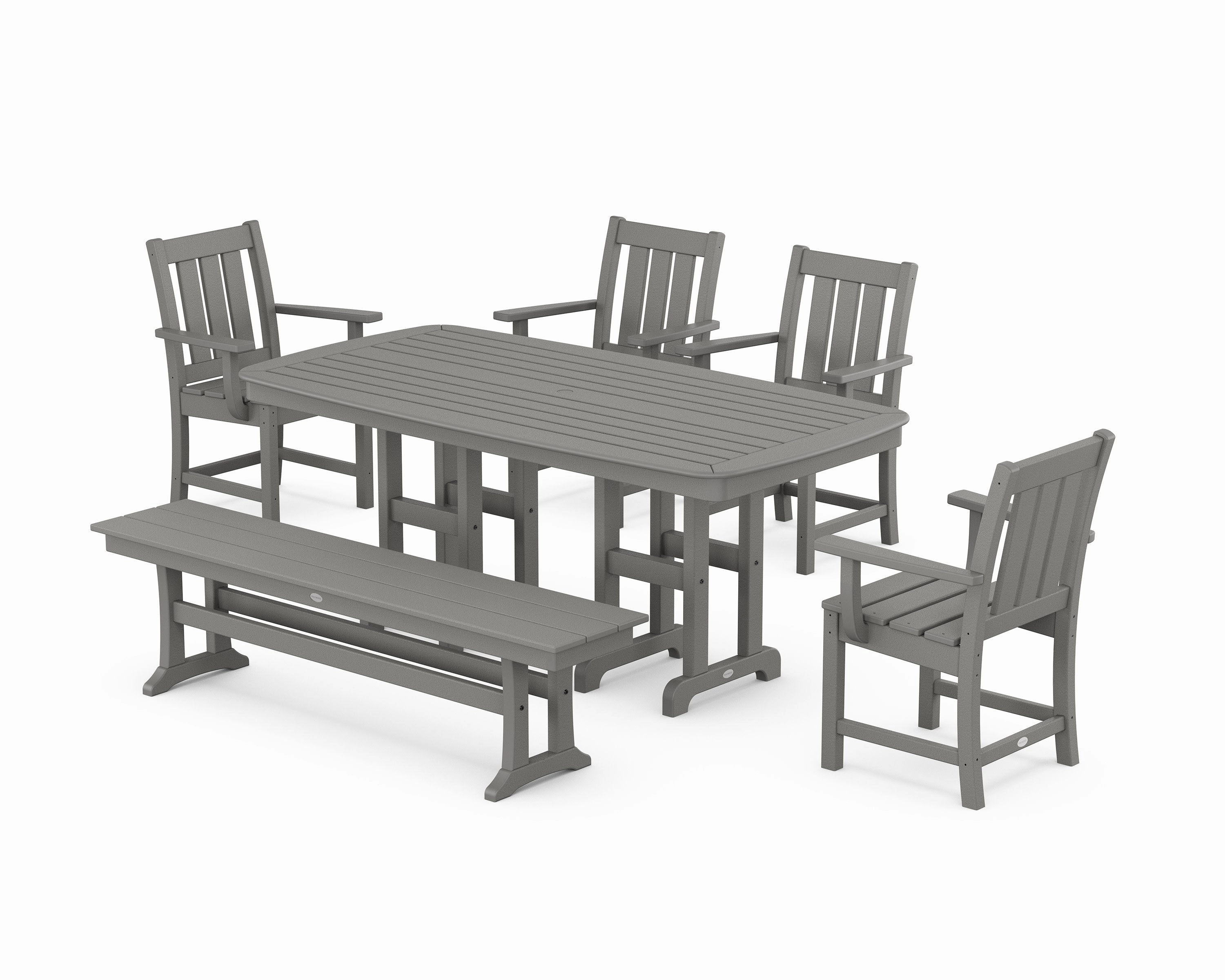 Oxford 6-Piece Dining Set with Benchoutdoor patio furniture set