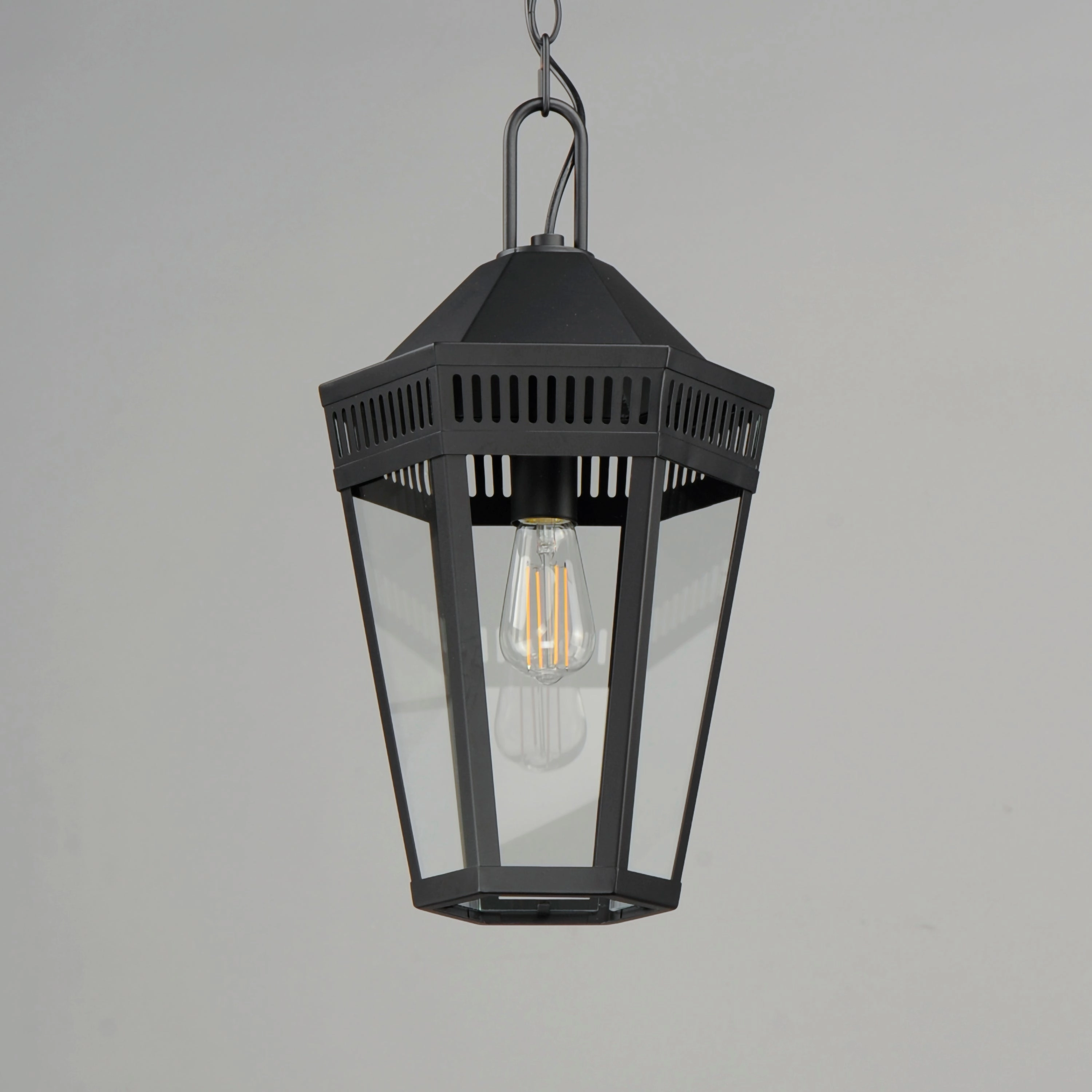 Oxford One Light Outdoor Pendant Black