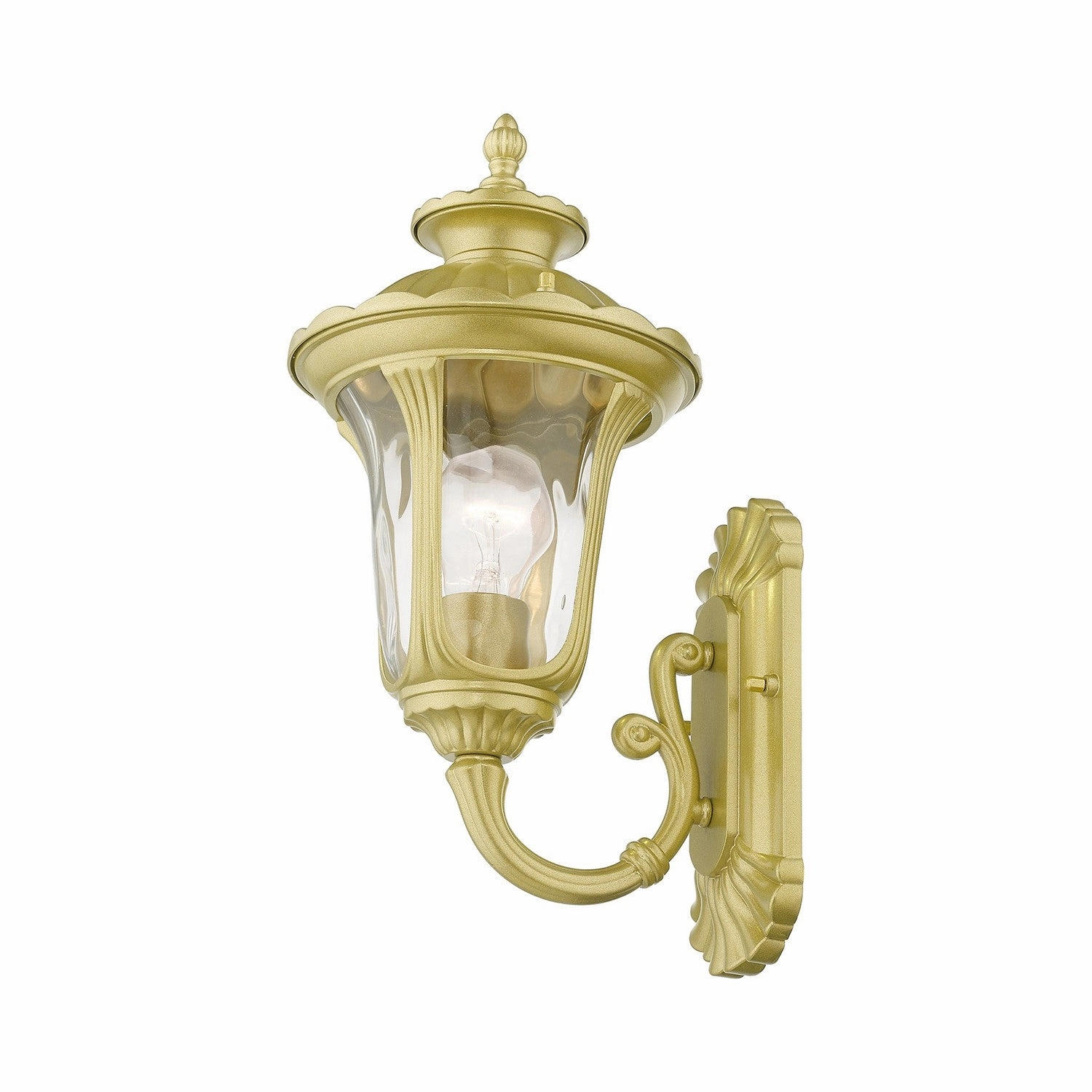 Oxford One Light Outdoor Wall Lantern Soft Gold