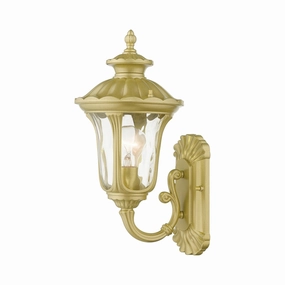 Oxford One Light Outdoor Wall Lantern Soft GoldOutdoor wall sconces with motion sensor