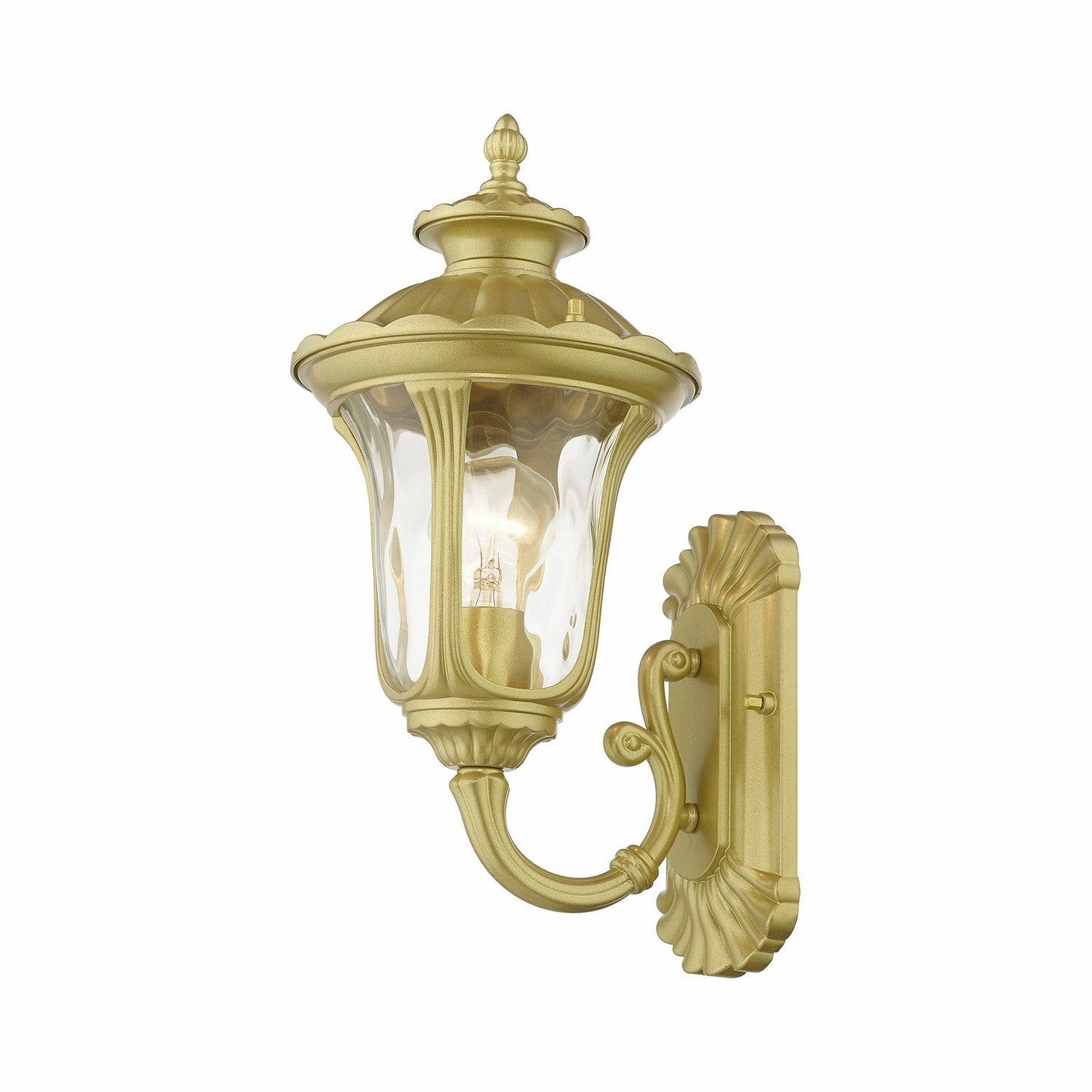 Oxford One Light Outdoor Wall Lantern Soft Gold