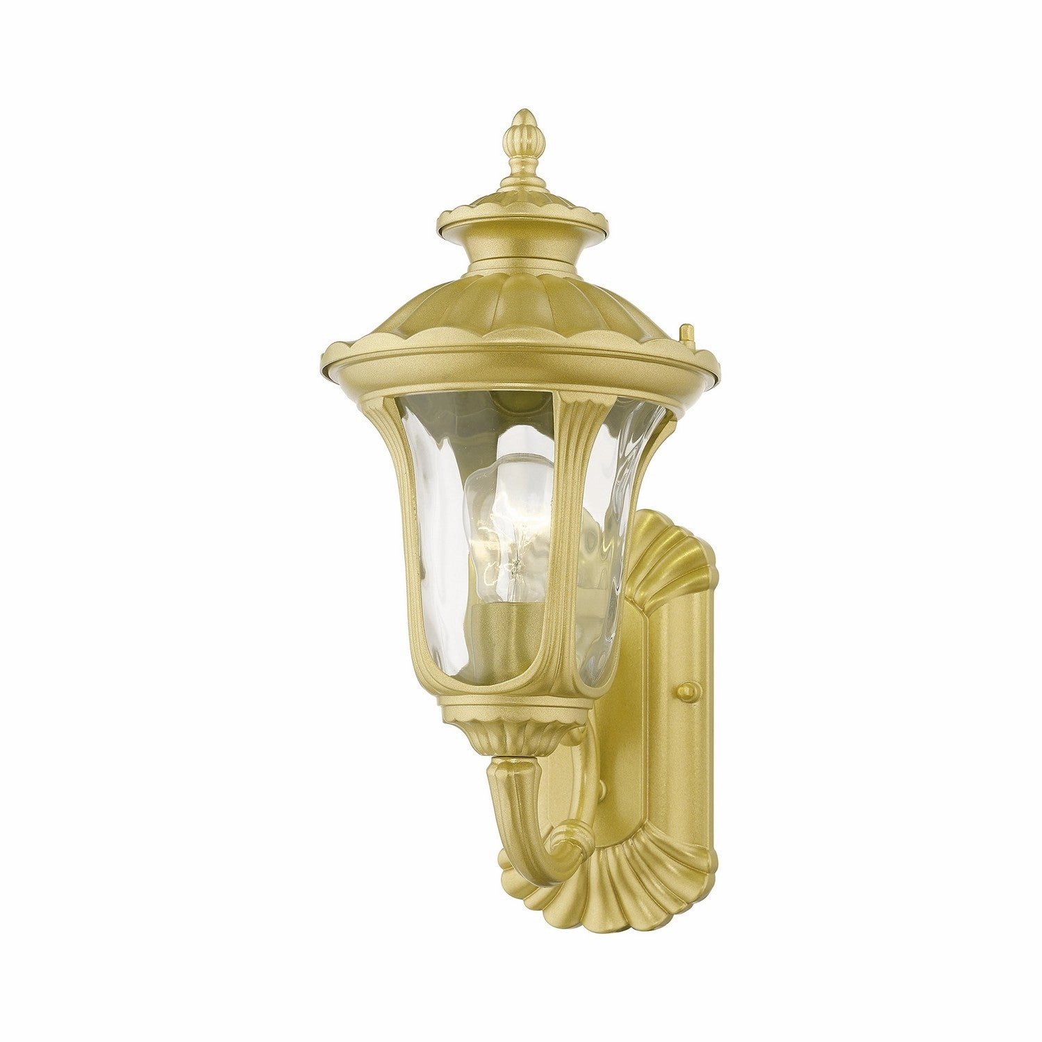 Oxford One Light Outdoor Wall Lantern Soft Gold