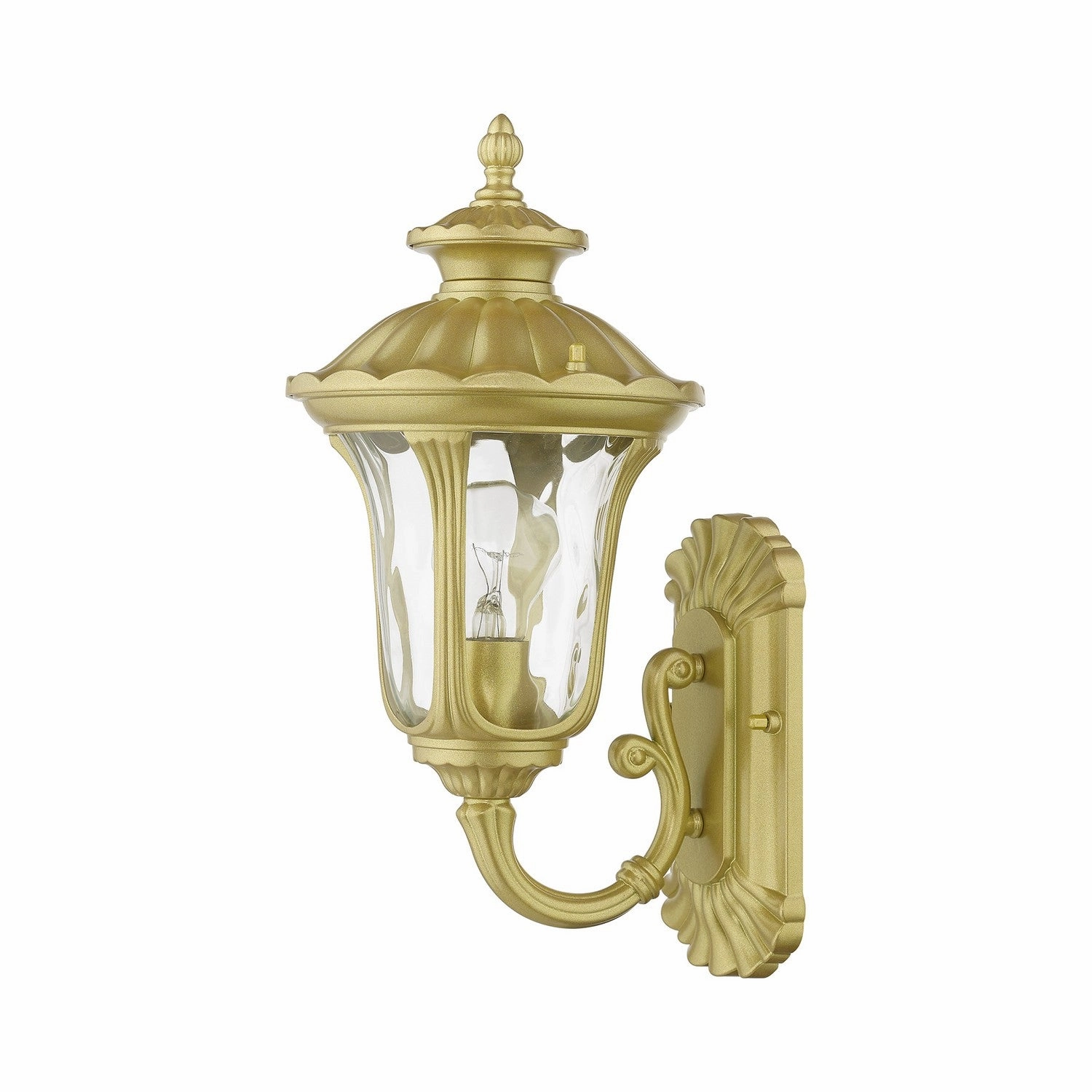Oxford One Light Outdoor Wall Lantern Soft Gold