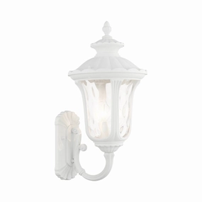 Oxford Three Light Outdoor Wall Lantern Textured WhiteOutdoor wall sconces with motion sensor