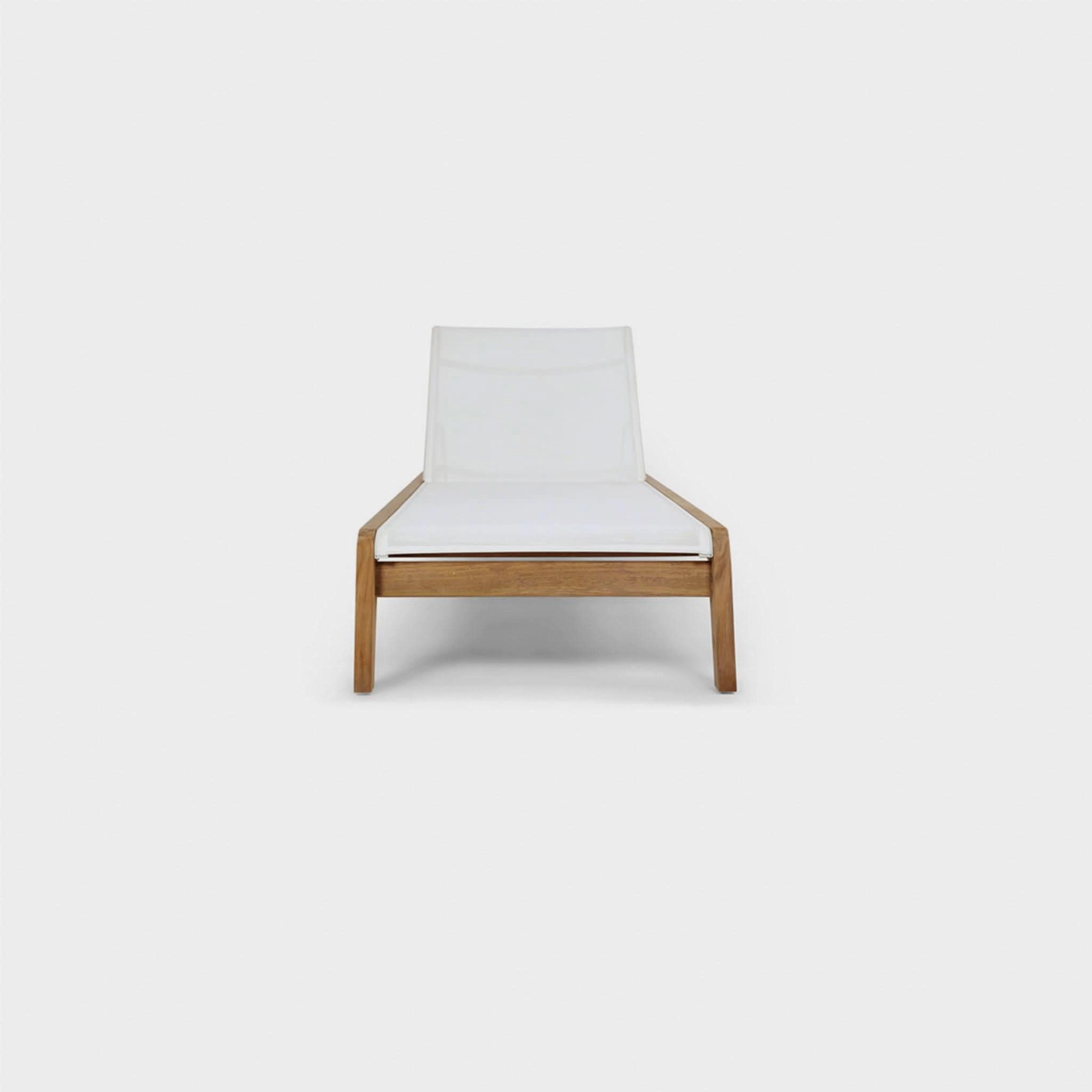 Pacific Teak Angled Sun Lounge