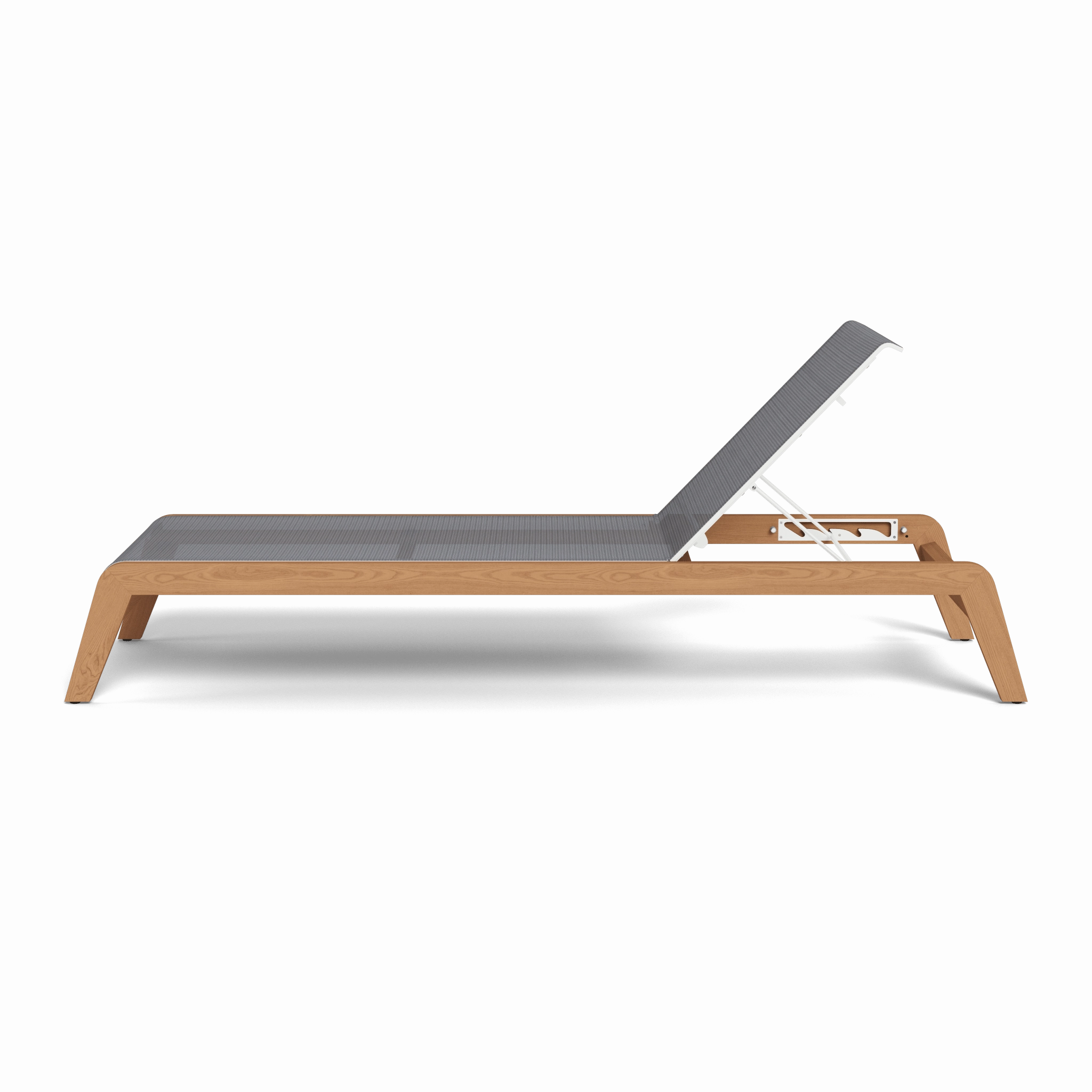 Pacific Teak Angled Sun Lounge