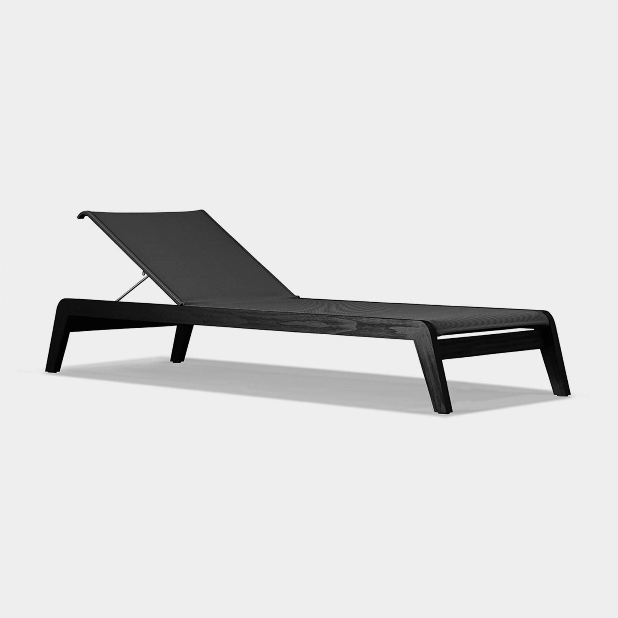 Pacific Teak Angled Sun Lounge