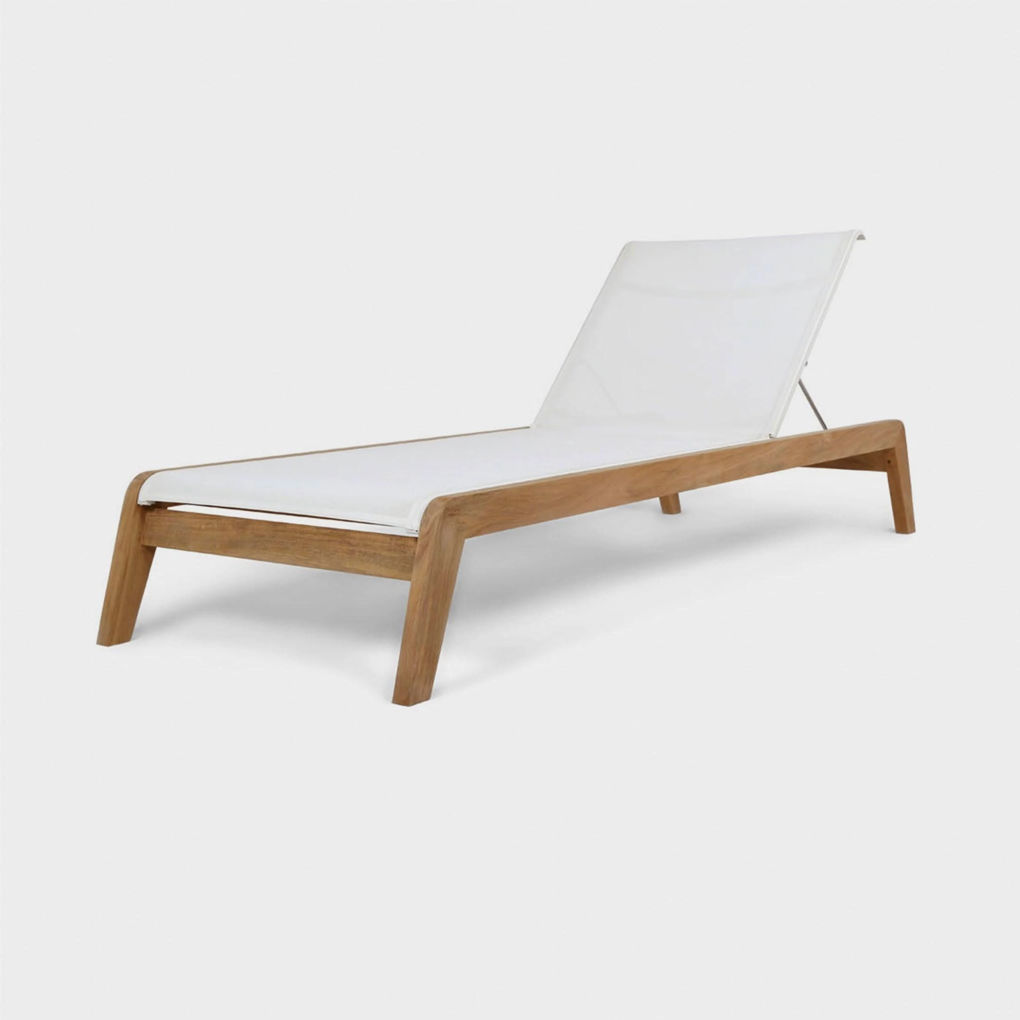 Pacific Teak Angled Sun Lounge