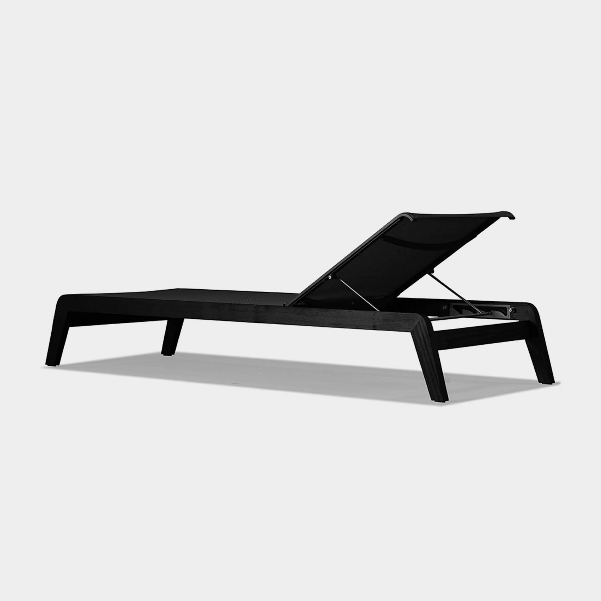 Pacific Teak Angled Sun Lounge