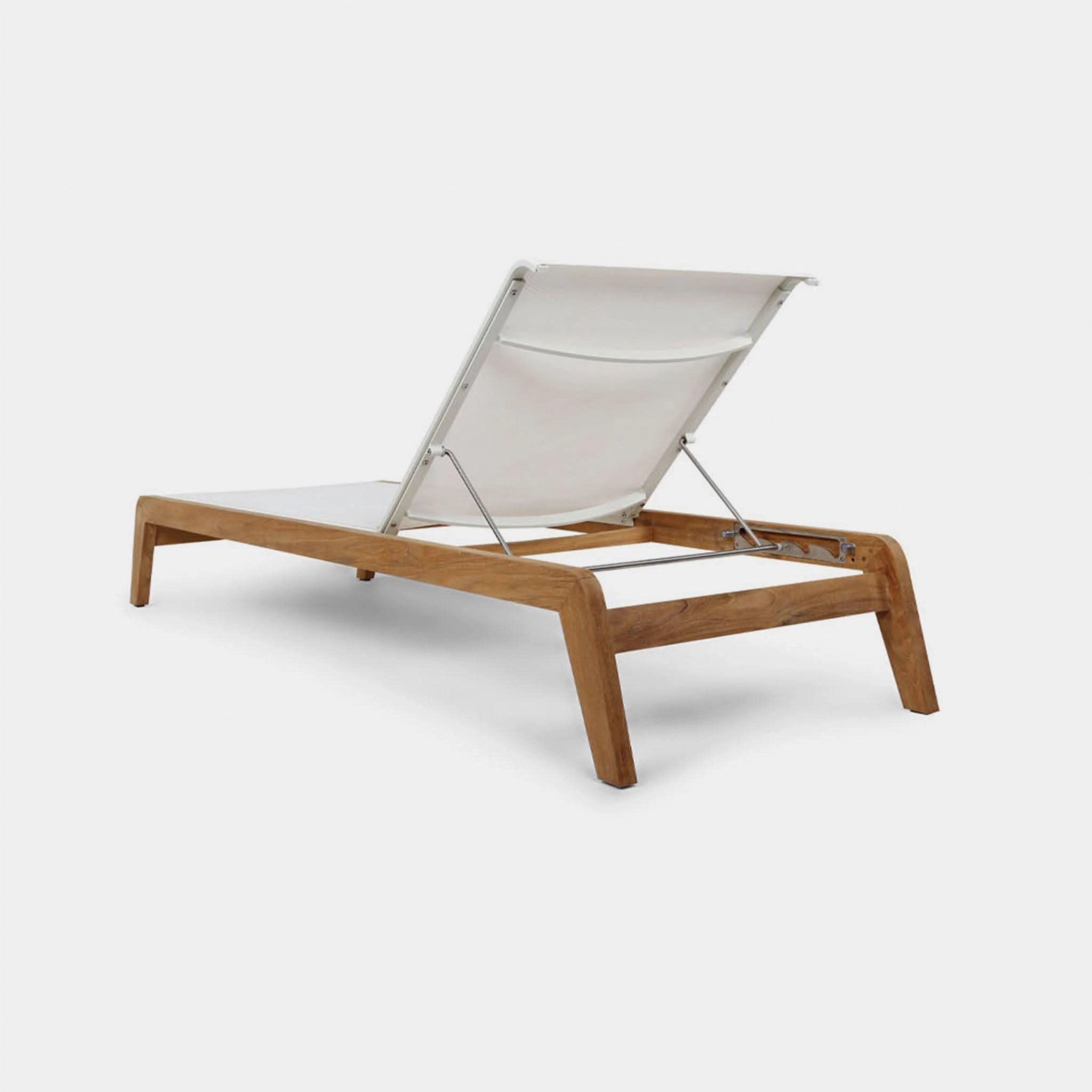 Pacific Teak Angled Sun Lounge