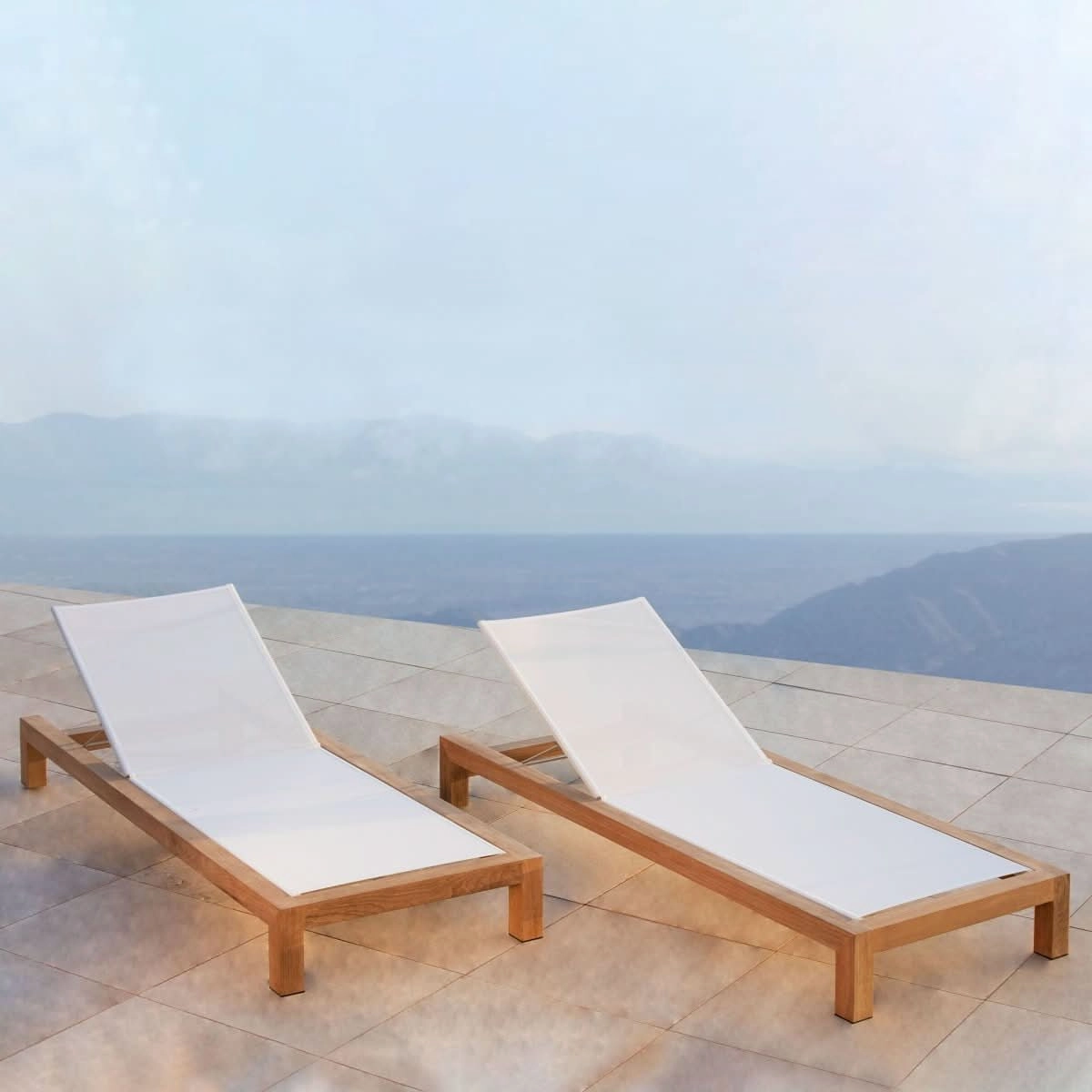 Pacific Teak Sun Lounge