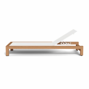 Pacific Teak Sun LoungePatio reclining sun chair