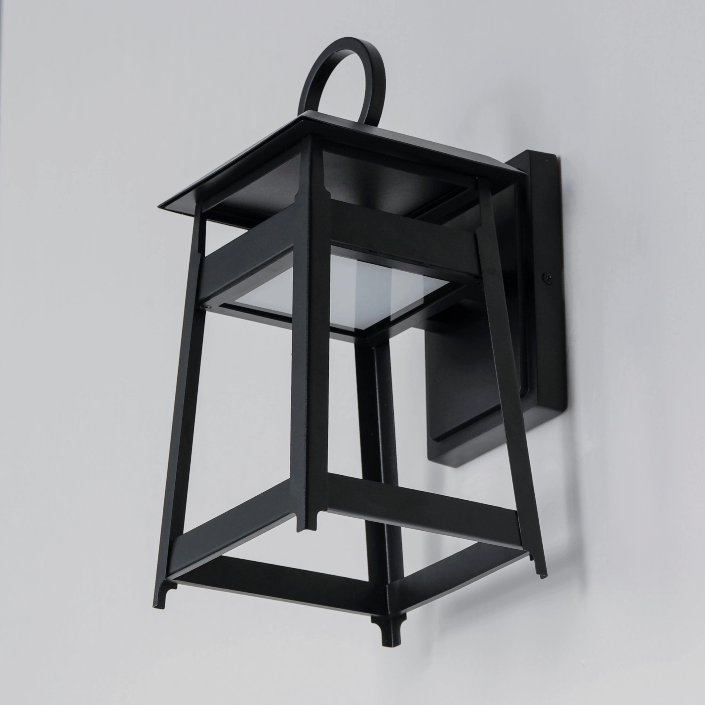 Pagoda LED Outdoor Wall Sconce Black