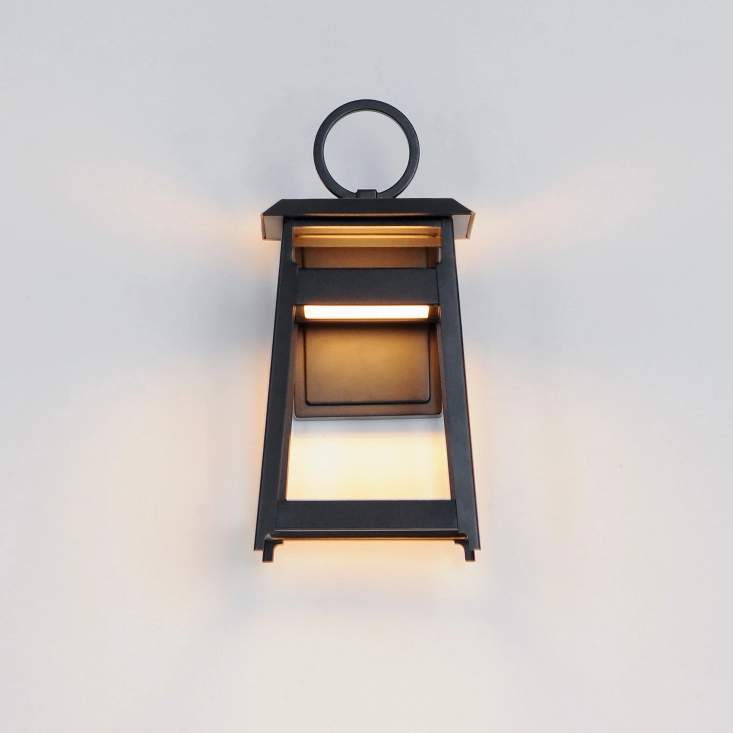Pagoda LED Outdoor Wall Sconce Black