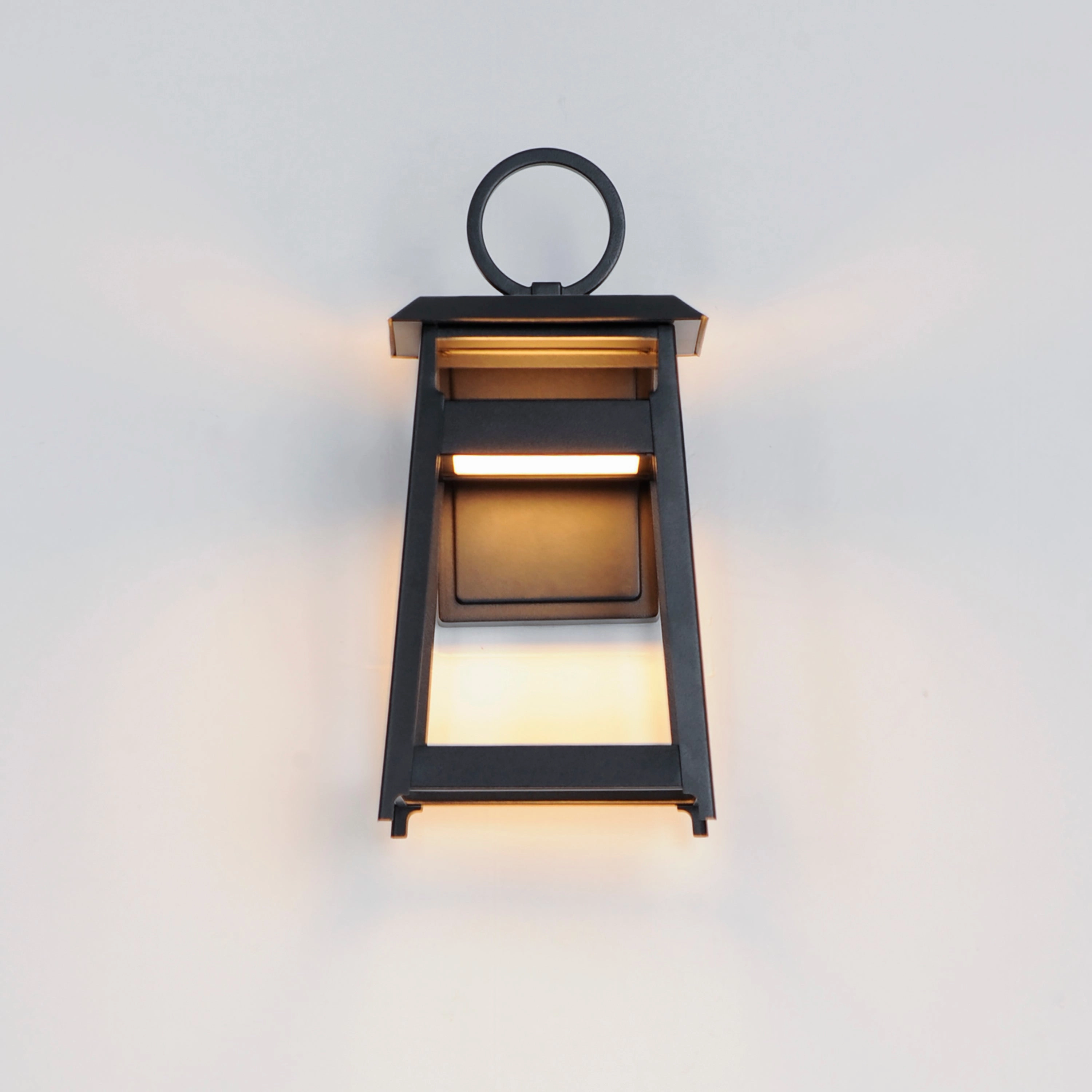 Pagoda LED Outdoor Wall Sconce Black