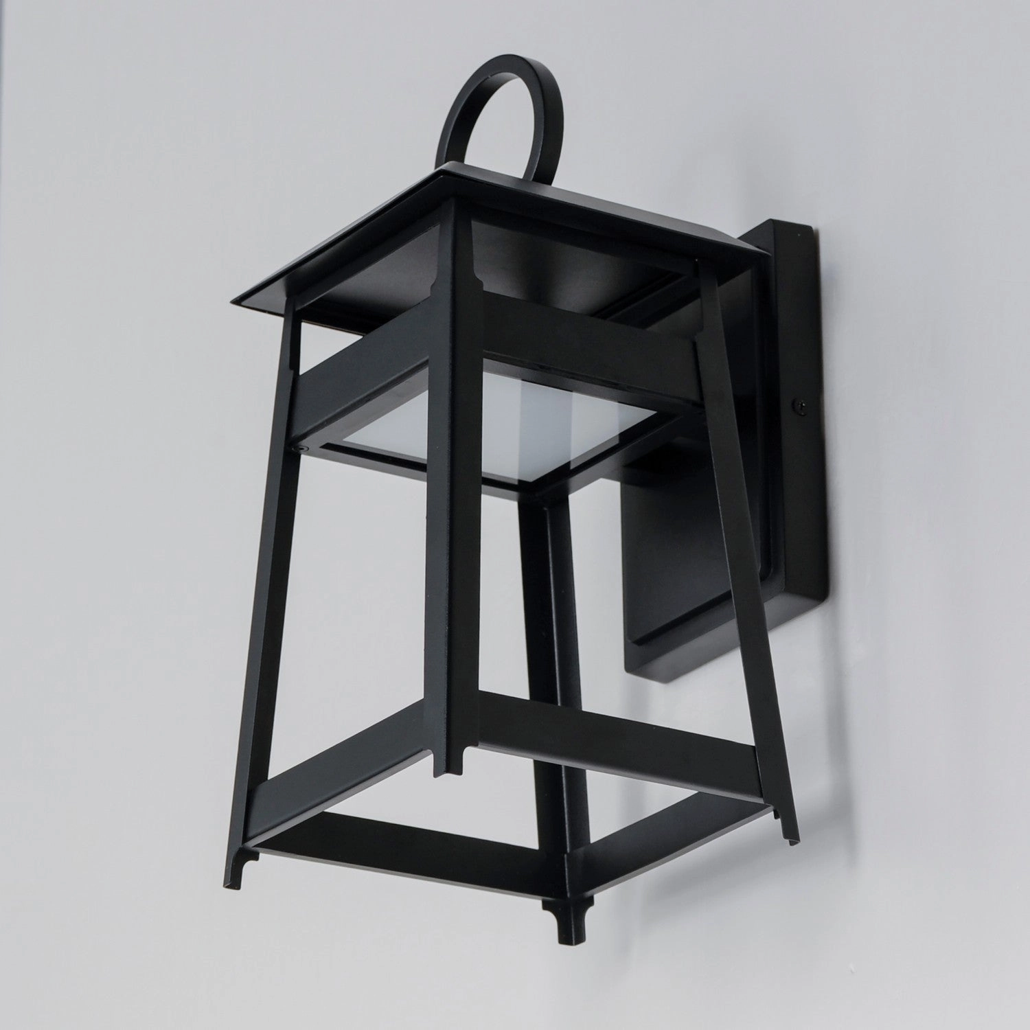Pagoda LED Outdoor Wall Sconce Black