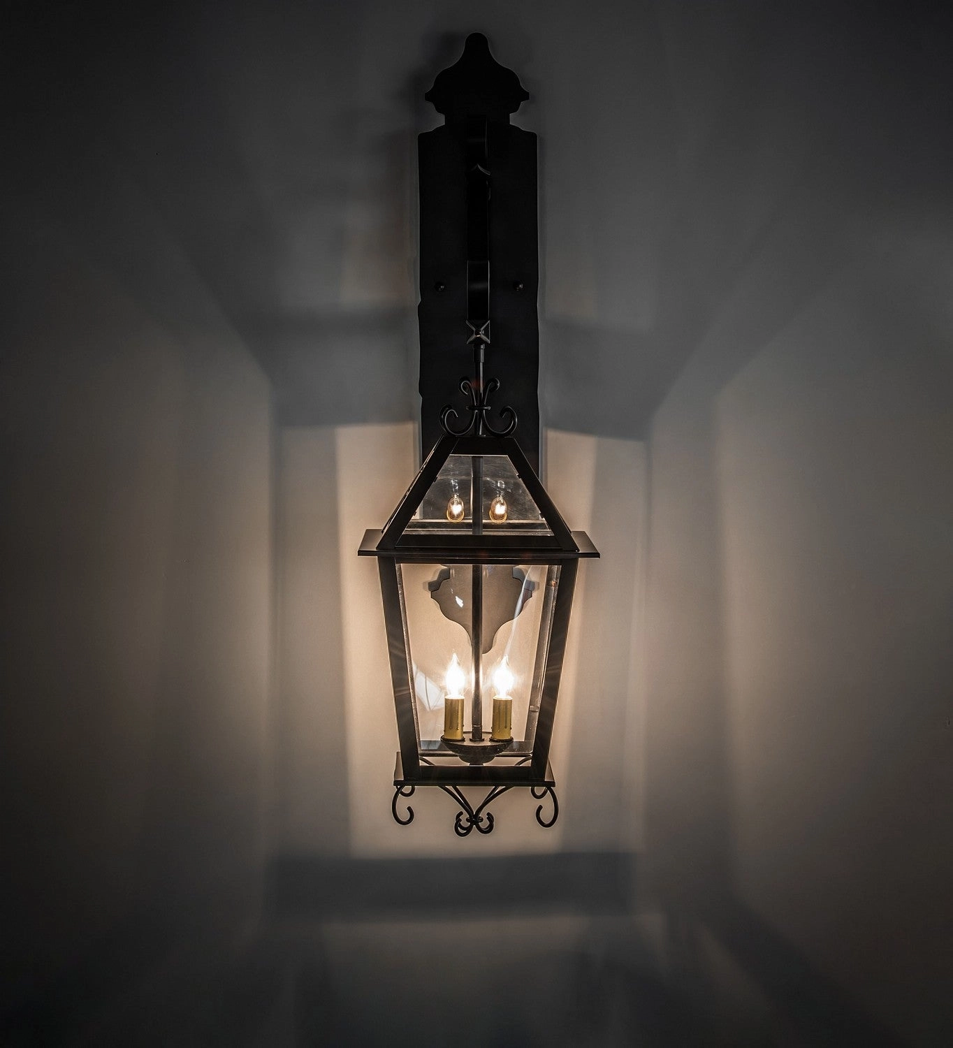 Palermo Two Light Wall Sconce Blackwash