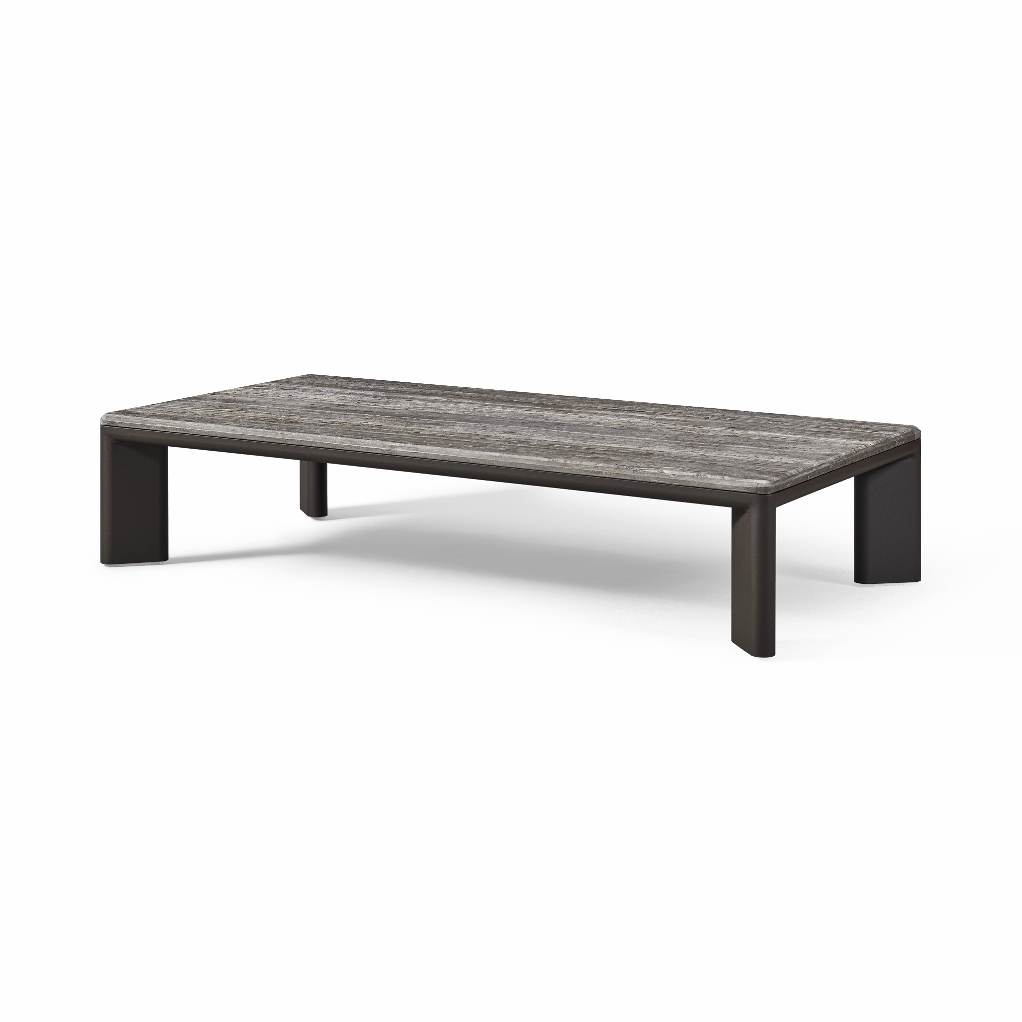 Palm Beach Aluminum Rectangle Coffee Table