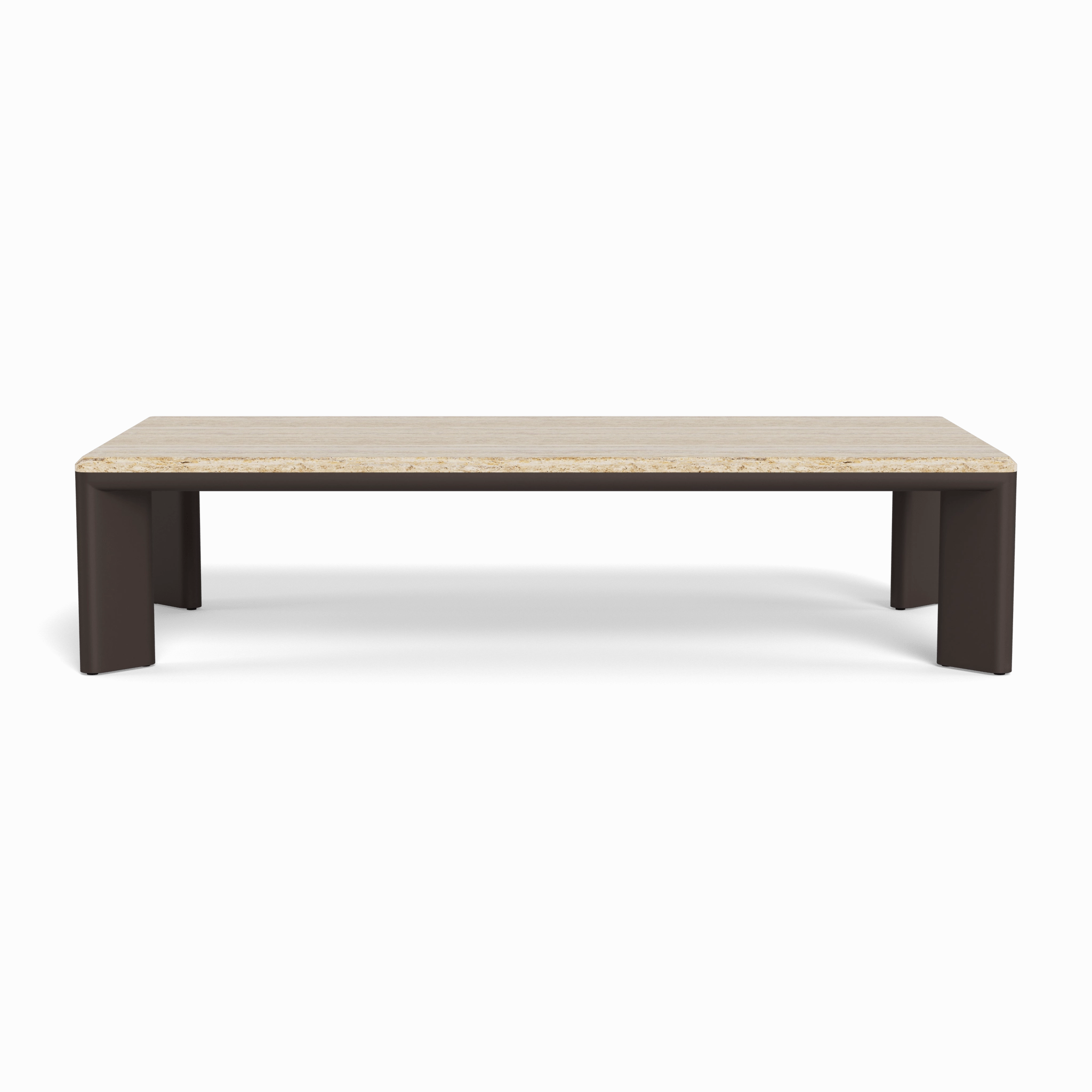 Palm Beach Aluminum Rectangle Coffee Table