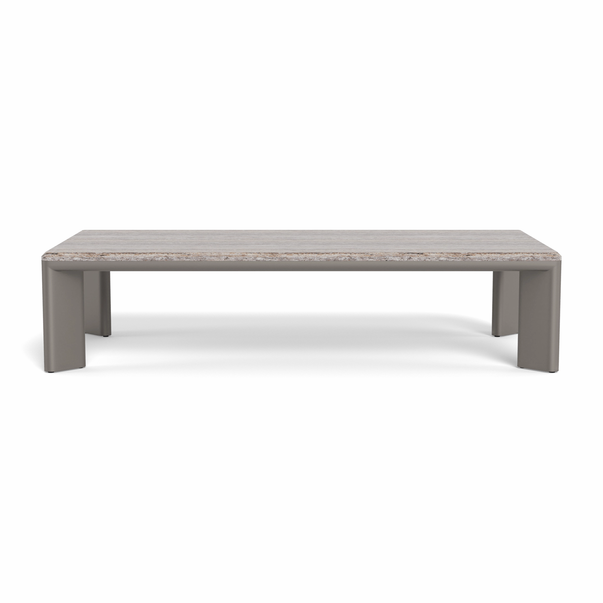 Palm Beach Aluminum Rectangle Coffee Table