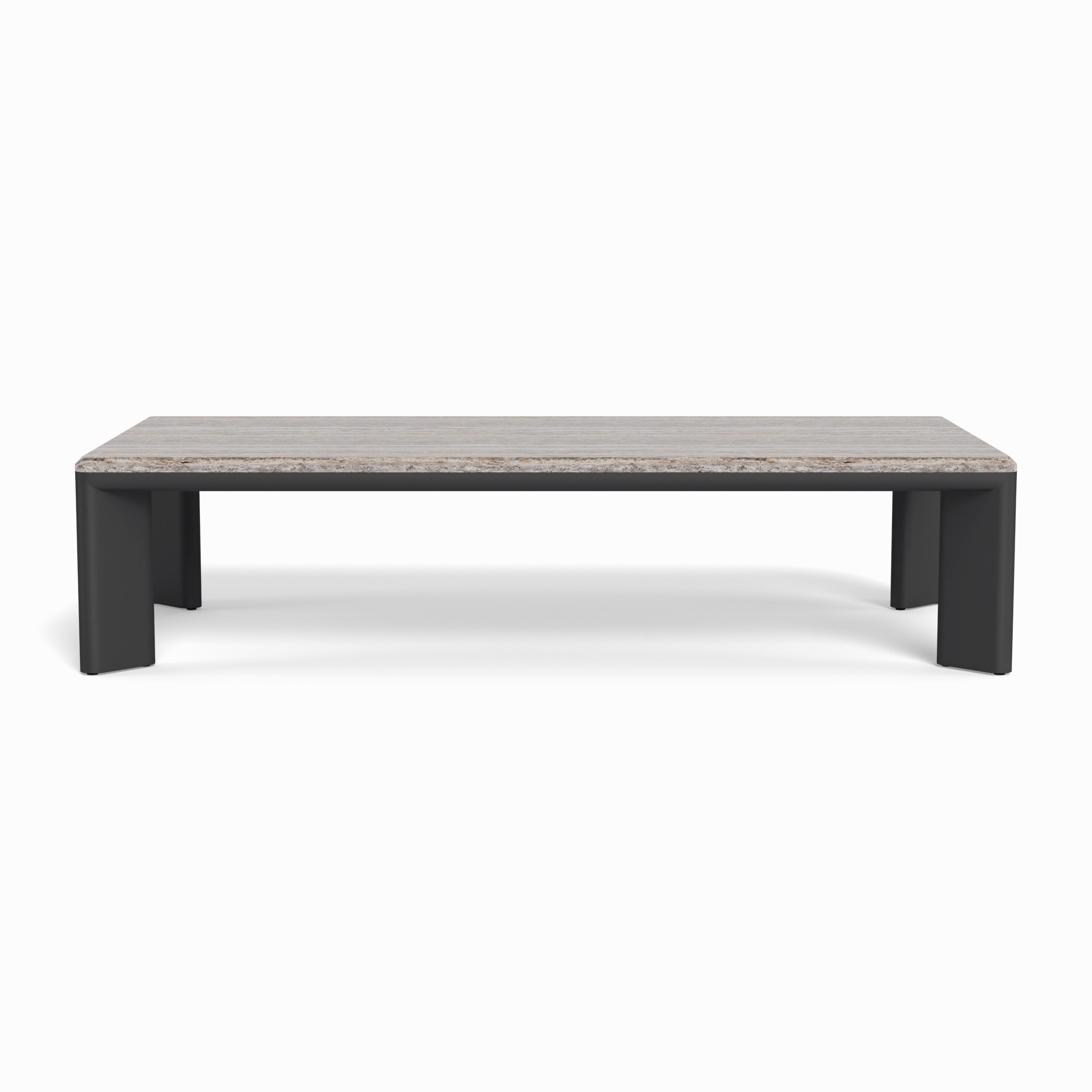 Palm Beach Aluminum Rectangle Coffee Table