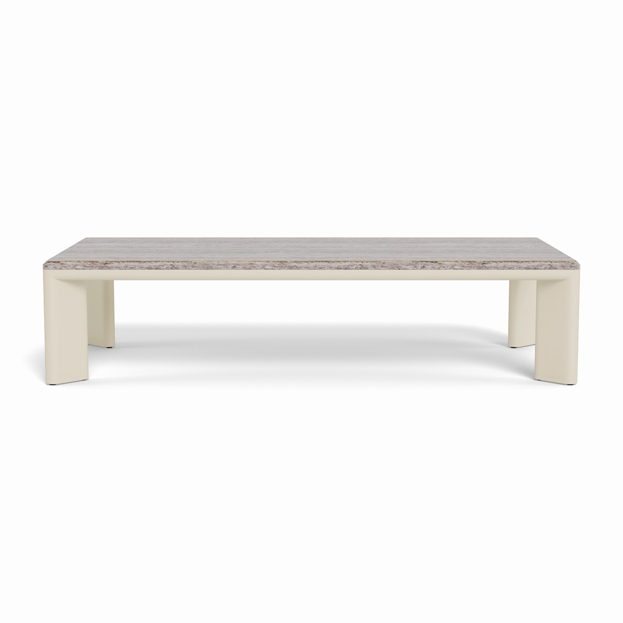 Palm Beach Aluminum Rectangle Coffee Table
