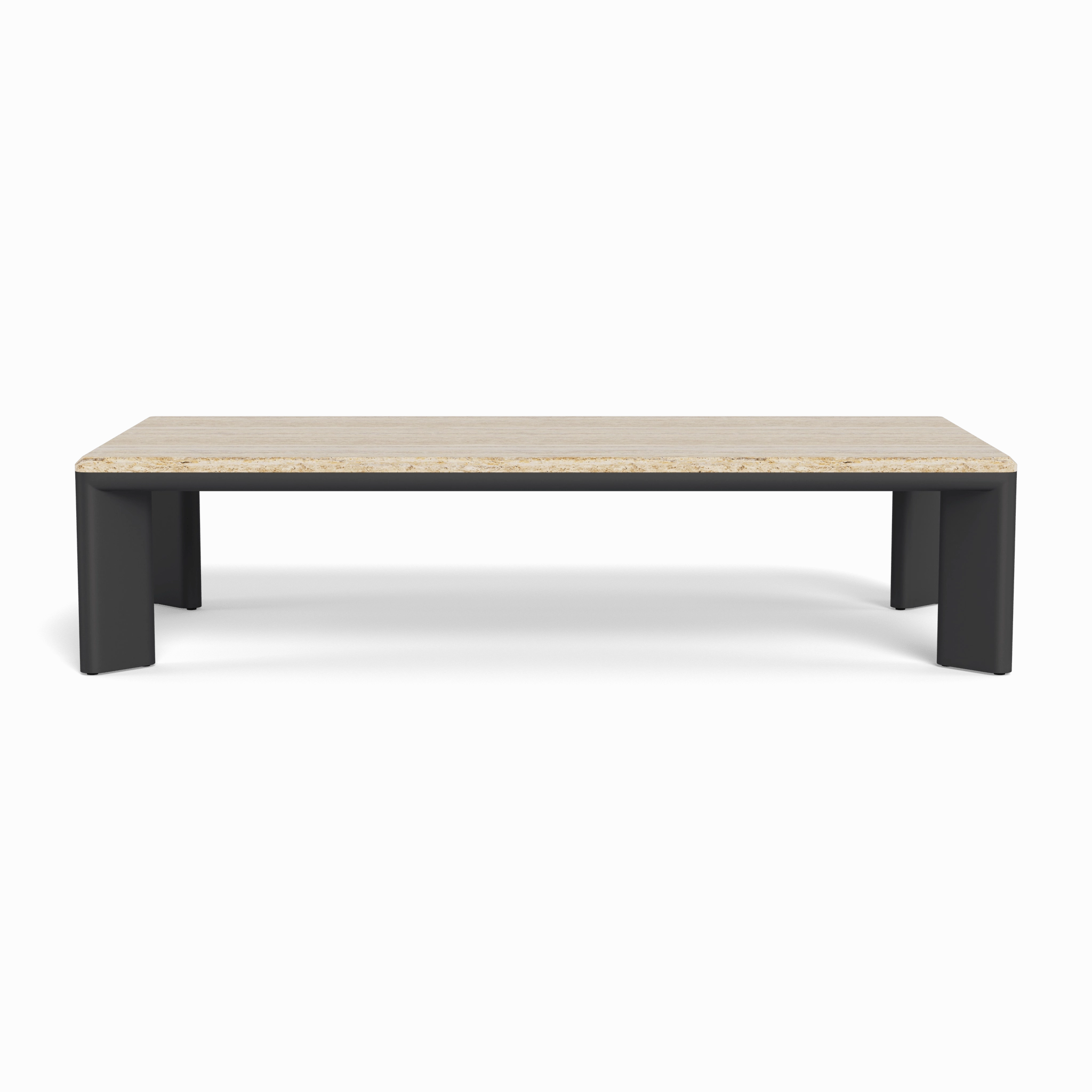 Palm Beach Aluminum Rectangle Coffee Table