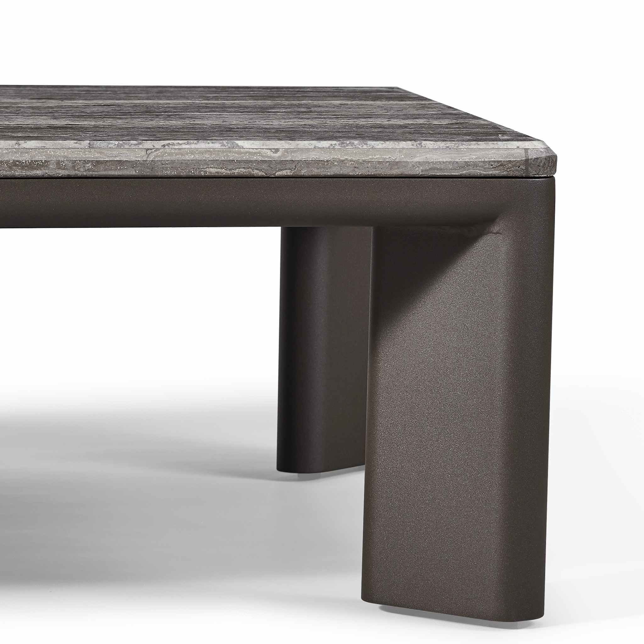 Palm Beach Aluminum Rectangle Coffee Table