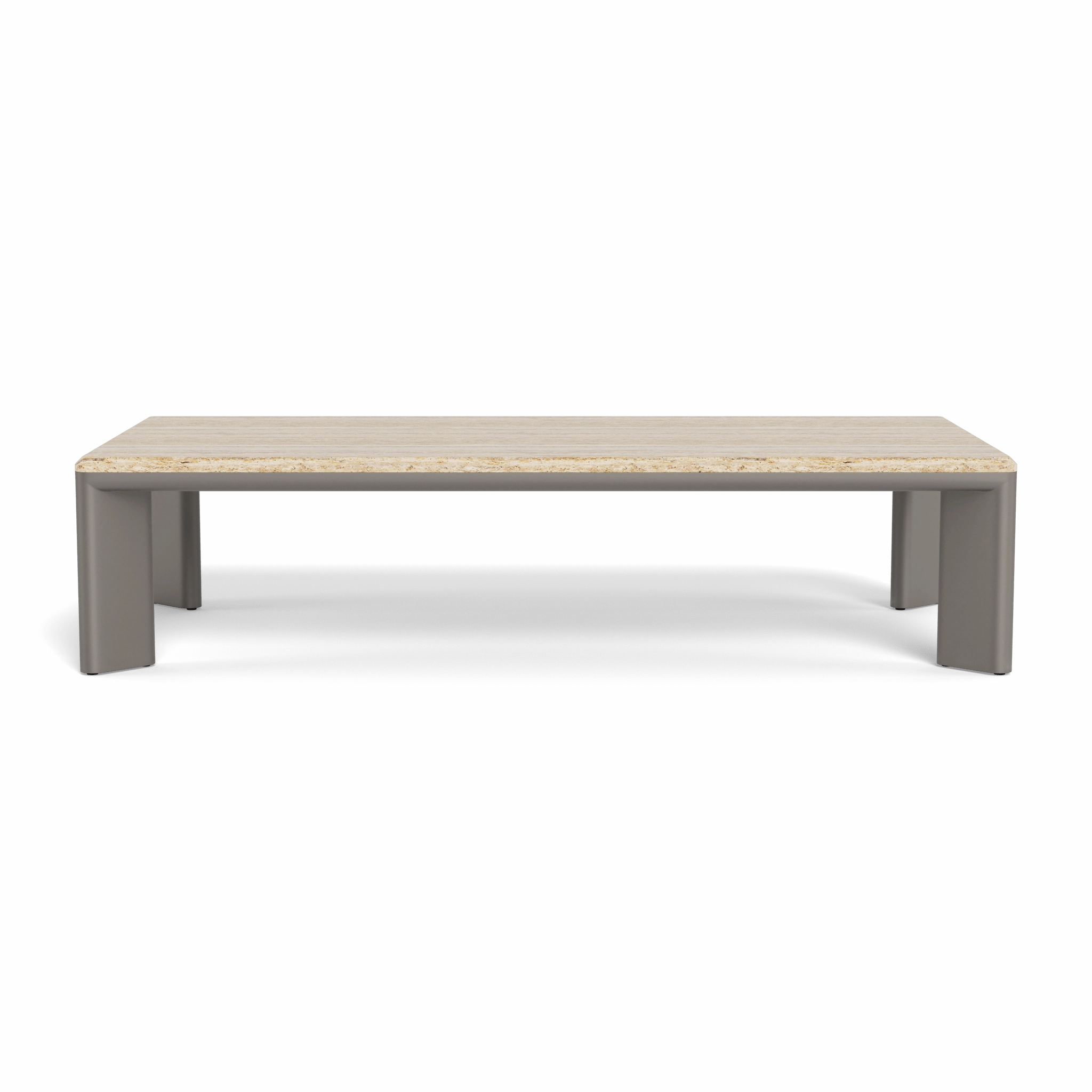 Palm Beach Aluminum Rectangle Coffee Table