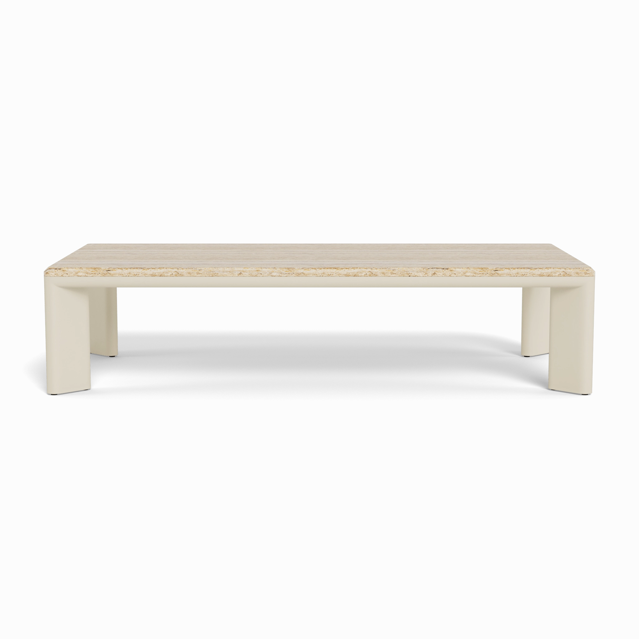 Palm Beach Aluminum Rectangle Coffee Table
