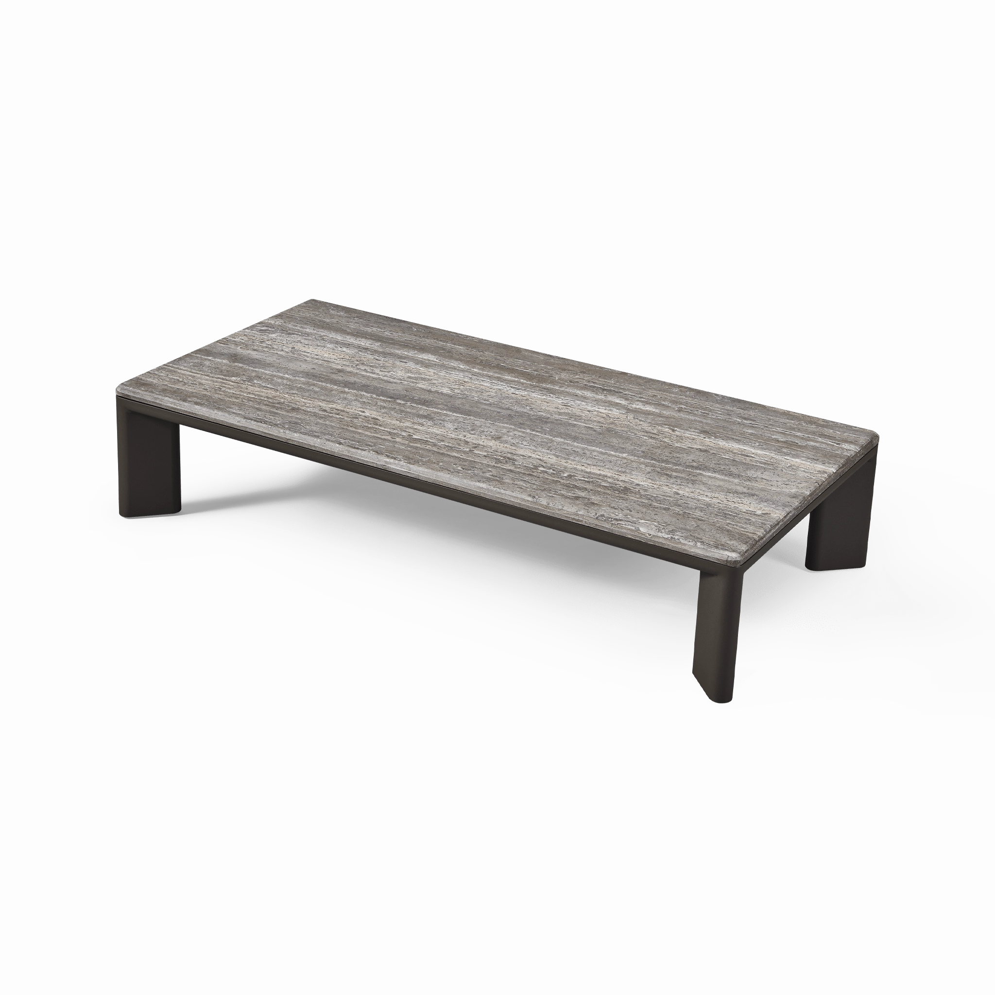Palm Beach Aluminum Rectangle Coffee Table