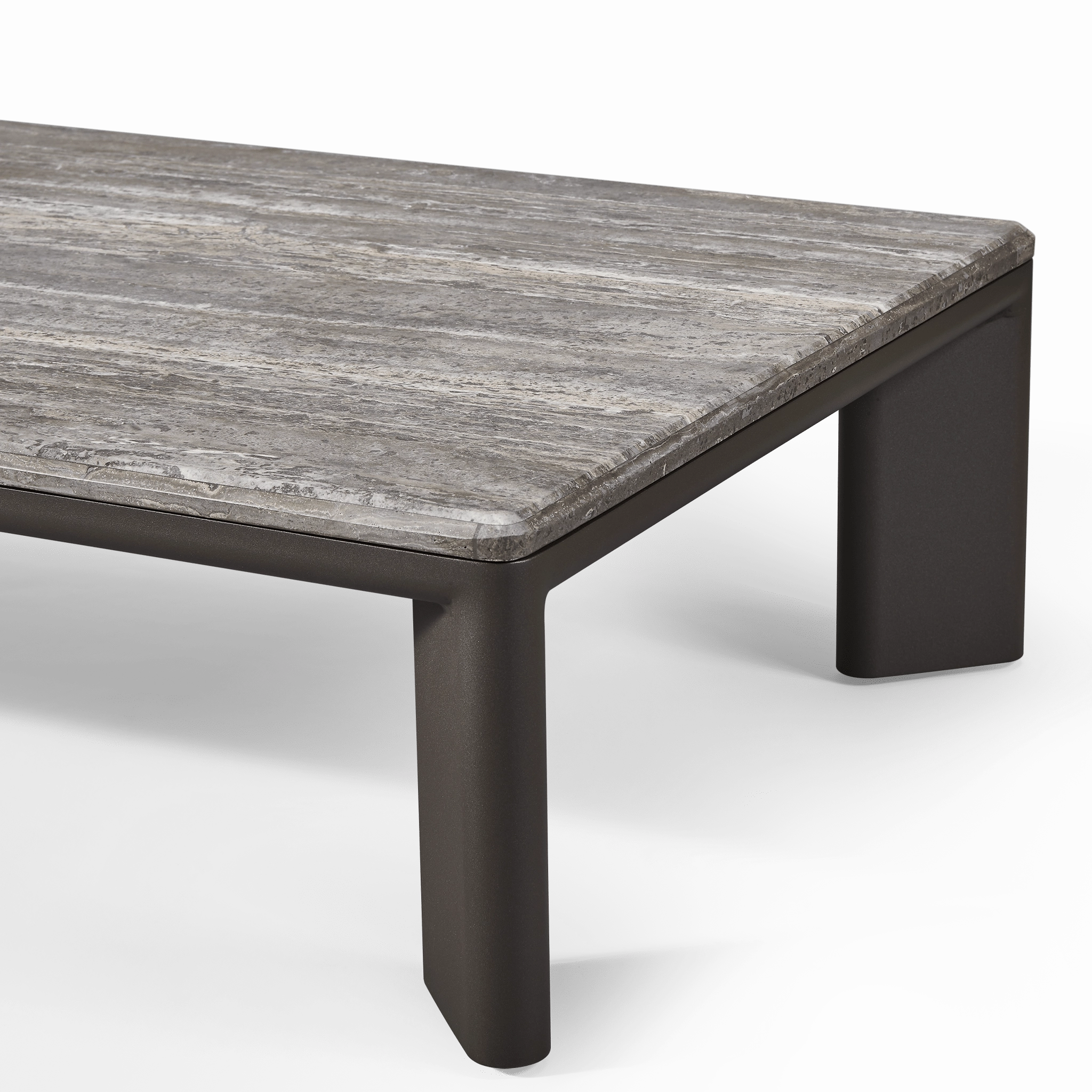 Palm Beach Aluminum Rectangle Coffee Table