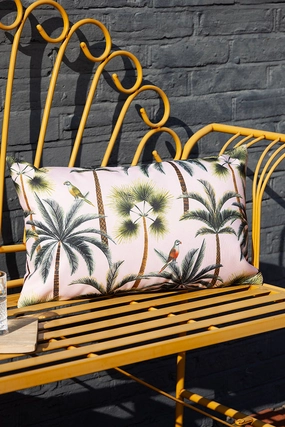 Palm Print Outdoor Cushionwaterproof outdoor patio rug